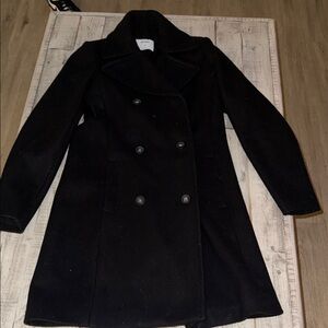 Old Navy Classic Black Pea Coat